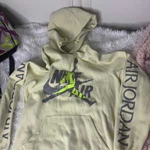 Neon yellow Air Jordan hoodie